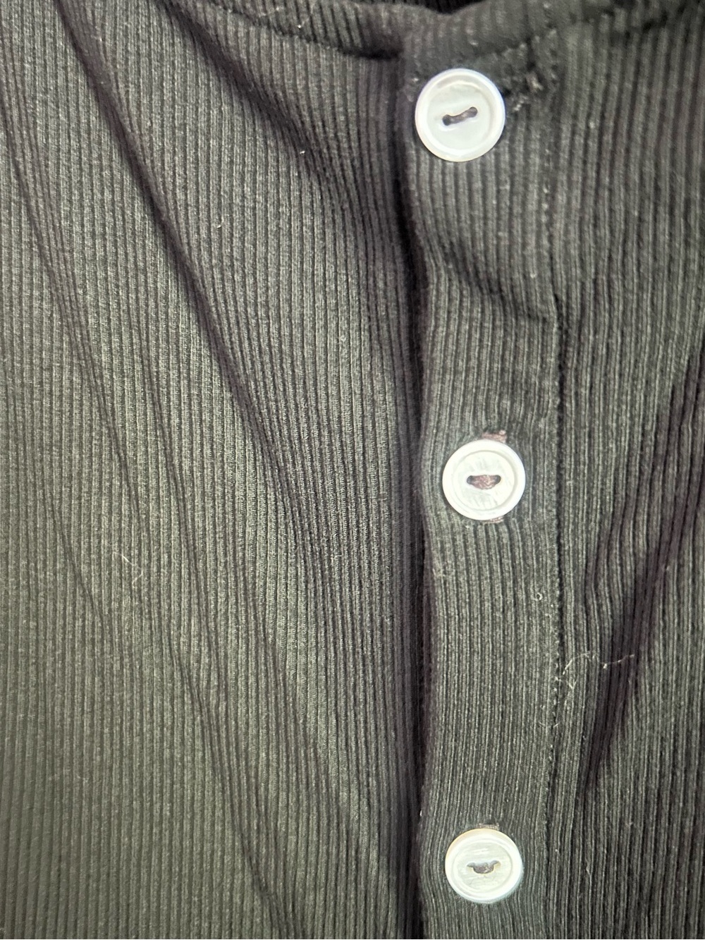 HALARA Black Long Sleeve Button Down Top - Picture 2 of 4